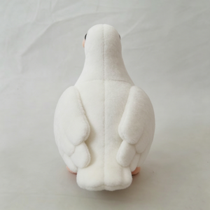Peluche colombe blanche personnalisée, colombe réaliste en peluche, pigeon blanc en peluche, jouet en peluche colombe, colombe blanche en peluche douce - Product Image 2