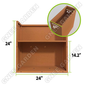 Conception de sol traditionnel maison centre commercial ferme-Style corten acier jardin jardinière carré Pot de fleur pour la décoration extérieure - Product Image 2