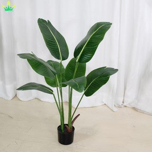 Palmiers artificiels de <span class=keywords><strong>voyageur</strong></span>, feuilles de bananier, arbres d'intérieur, simulation de bonsaï, décoration pour la maison, le jardin, les anniversaires, les mariages et Noël - Product Image 5