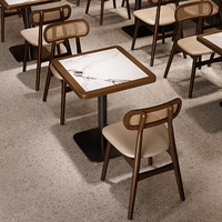 Ensemble de mobilier de restaurant commercial de luxe : banquettes, tables et chaises pour café, avec service de conception 3D GRATUIT pour restaurants occidentaux