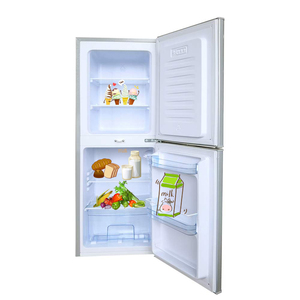 Haute qualité BCD-108 <span class=keywords><strong>litres</strong></span> haut de gamme-<span class=keywords><strong>congélateur</strong></span> en acier inoxydable réfrigérateur vertical solaire/électricité ménage extérieur Portable - Product Image 6