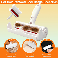 Rodillo Removedor de Pelo de Mascotas, Suave y Potente, Seguro para Diversos Tejidos, Herramienta de Eliminación Diaria de Pelo Suelto, Accesorios de Aseo para Perros y Gatos
