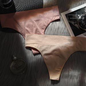 Lencería de moda para mujer, ropa interior suave moldeadora de cintura alta, bragas moldeadoras de Color puro, Tanga, bragas de Control de barriga - Product Image 5