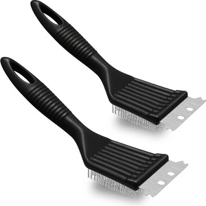 Spazzola <span class=keywords><strong>per</strong></span> Pulizia Barbecue 2 in 1 con Raschietto, Spazzola Resistente <span class=keywords><strong>per</strong></span> Pulizia BBQ, <span class=keywords><strong>per</strong></span> Campeggio e Cucina all'Aperto, Extra Forte (OEM/ODM) - Product Image 1