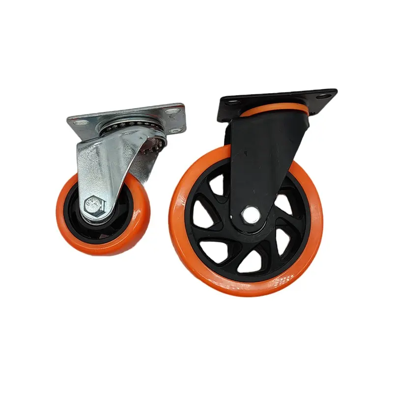 Pp Pu Swivel Casters With Brake 40 Mm Caster Wheels For Office Chair Portable Appliances Castor Wheels