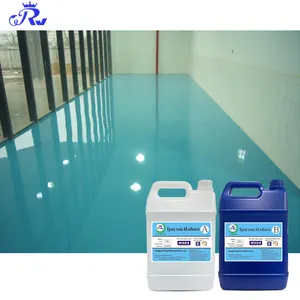 Kongwei Epoxica Para Pisos Epoxy Resin AB lem diri Levelling Kit lantai untuk beton dan semen pelapis lantai