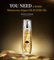 Vente en Gros Marque Privée Bonne Huile d'Argan Bio Maroc Huile d'Argan Anti Frisottis Huile pour Cheveux Longs Soins Soyeux Essentiels 100ml Produits