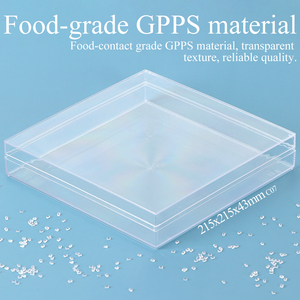 SUNSHING Boîtes à dessert carrées de qualité alimentaire Boîtes d'emballage en plastique pour bonbons et biscuits Boîte à gâteaux Tiramisu Récipient à <span class=keywords><strong>chocolat</strong></span> de luxe - Product Image 4