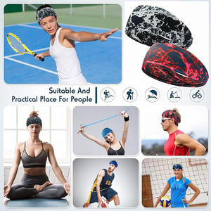 عصابة رأس للجنسين من المصنع مع امتصاص للعرق مطرزة من القطن لعيد الميلاد والهلويد للتنس - Product Image 3