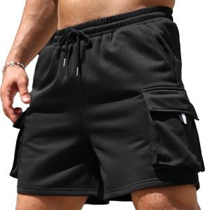 Pantalones Cortos Deportivos Personalizados de Fabricante, Pantalones Cortos Negros de Fitness, Entrenamiento, Culturismo, Pantalones Cortos para Hombre - Product Image 3