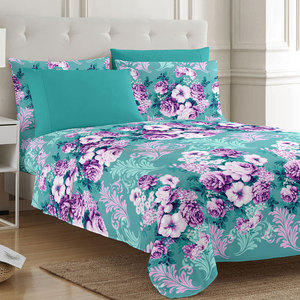 Juego de Sábanas Elegantes y Confortables, las Más Suaves y Acogedoras, Juego de 6 Piezas, Serie 2800, Microfibra, Bolsillos Profundos, Resistentes a las Arrugas, Diseño Floral - Product Image 6