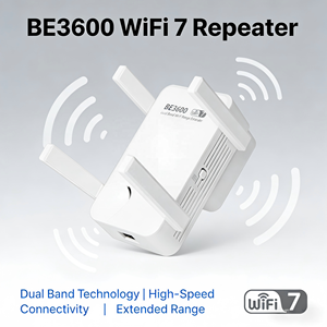 Amplificateur de signal sans fil double bande <span class=keywords><strong>WiFi</strong></span> 7 BE3600 802.11BE, répéteur <span class=keywords><strong>WiFi</strong></span> 7 3600 Mbps pour <span class=keywords><strong>grande</strong></span> maison - Product Image 1