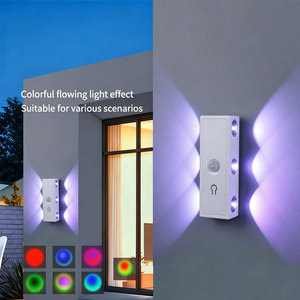 LED Six Cat Eyes Human Body Sensing Three-Color Background Night <b>Light</b> for <b>Corridor</b> Hallway Bedroom - Product Image 3