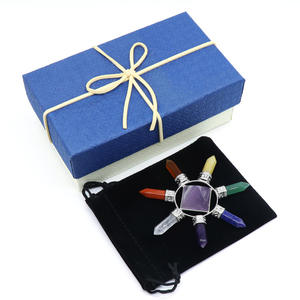 Venta al por Mayor de Pequeñas Pirámides de Cristal, Material Hecho a Mano, Siete Chakras, Punta de Lápiz, Piedra de Ágata Natural, Meditación, Feng Shui - Product Image 2