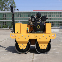 Compacteur vibrant à double tambour FORWIN 600 kg avec moteur Honda, pompe et engrenage haute efficacité 6HP/9HP