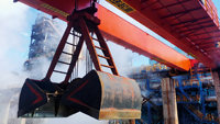 Grue à pont intelligente à double poutre pour matériaux en vrac, automatisée par IA, pour le mélange de matériaux en fonction du rapport, avec fonction de scan intelligent, de fabrication chinoise