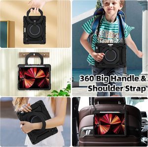 Ốp lưng máy tính bảng cứng silicon bảo vệ bán buôn có giá đỡ và dây đeo vai dành cho <span class=keywords><strong>iPad</strong></span> Pro 11 M4 2024 M5 2025, dành cho trẻ em - Product Image 4