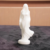 Statuette de Sorcière en Cristal Naturel Sculptée à la Main, Déesse Envoûtante, Artisanat en Cristal de Haute Qualité, Pierres de Guérison