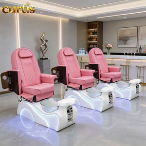 เก้าอี้นวดทำเล็บเท้าหรูหราแบบขายส่ง พร้อมอ่างแช่เท้าไฟฟ้า เก้าอี้ทำเล็บเท้าสปาไฟฟ้าสำหรับร้านทำเล็บ สินค้ามาใหม่ ราคาถูก - Product Image 2