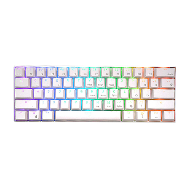 2021 Factory-Price Best Seller LED Breathing Light Gaming Mechanical Keyboard for PC Compatible RK61 61 Keys English Language