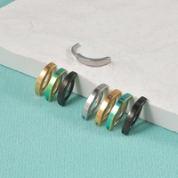 Chirurgische Stahl glasur gebogen Luxus Bauchnabel Ringe Einfache Frauen Body Clicker Nabel Piercing für Hochzeit Verlobung Großhandel