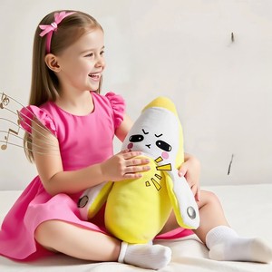 Juguetes de Peluche de Plátano Beat Music, Muñeco Musical Educativo para Bebés, Peluche de Plátano Suave Relleno de Algodón PP - Product Image 4