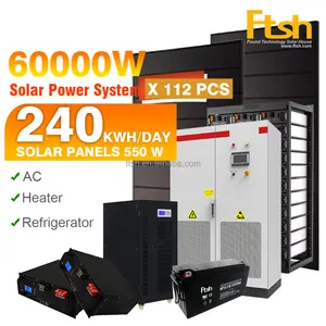 2024 new designed 80000w home solar energy system 80kw residential solar energy system