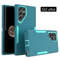 YCYMO Heavy Duty Antichoc 3 En 1 Housse Pour iPhone 15 14 13 12 11 Pro Max Mobile Couvre pour Samsung S22 S23 S24 Ultra Cas