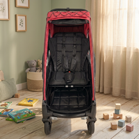 Remorque/poussette/voiturette pour enfant en alliage d'aluminium série KS-200 3 en 1, légère et pliable, roues arrière de 30 pouces