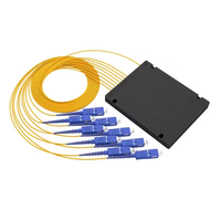 ABS Box FTTH 1x8 1x16 1x32 Passive Fiber Optical PLC Splitter with SC APC Connector