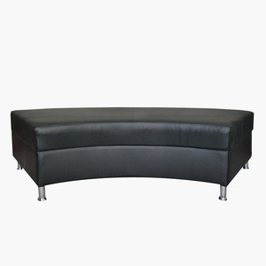 Juego <span class=keywords><strong>de</strong></span> <span class=keywords><strong>sofás</strong></span> seccionales medio redondos <span class=keywords><strong>de</strong></span> cuero negro <span class=keywords><strong>de</strong></span> alta calidad, muebles, <span class=keywords><strong>sofás</strong></span> únicos a la <span class=keywords><strong>venta</strong></span> - Product Image 4