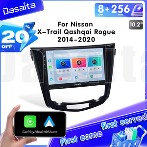 Dasaita Multimedia Car Stereo Touch Screen Carplay cho Nissan X-Trail Qashqai Rogue 10 Inch Android Car Radio Đơn vị đầu xe - Product Image 2