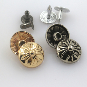 Rivets décoratifs noirs en métal pour vêtements, jeans, sacs, articles en cuir – Fixation OEM personnalisable en usine - Product Image 1