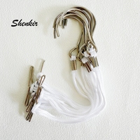 Penjualan Langsung Pabrik Gantungan Pola Multifungsi Bahan Logam Panjang 25cm 12pcs/kantong Model PH-12 Harga Grosir