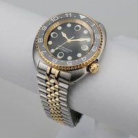 Boîtier de montre de plongée de haute qualité en acier inoxydable 316L poli, étanche 20 ATM, avec tube à vis 4H, accessoire pour montre-bracelet Turtle