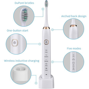 Brosse à dents électrique Dr <span class=keywords><strong>Flash</strong></span> avec lumière LED, poils doux, étanche IPX7, rechargeable - Product Image 6
