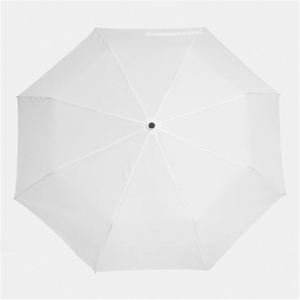 Parapluie de voyage automatique et manuel de luxe pour femme, pliable en trois sections, 8 baleines, protection UV, en polyester, pour soleil et pluie, parapluie pastel personnalisé - Product Image 1