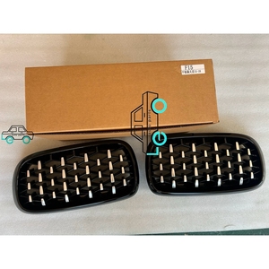 Calandre de pare-chocs avant ABS pour BMW X5/X6 Series F15 2015-2018 Diamond <span class=keywords><strong>Half</strong></span> Silver Chrome Grille - Product Image 4