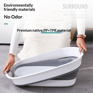 <span class=keywords><strong>Baignoire</strong></span> pliable portable pour bébé, soigneusement sélectionnée, pour les nourrissons de 0 à 3 ans, utilisation à domicile, design <span class=keywords><strong>rectangulaire</strong></span> - Product Image 4