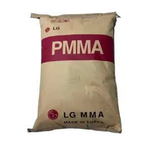 Materie prime di particelle di PMMA riciclate trasparenti in granuli di plastica