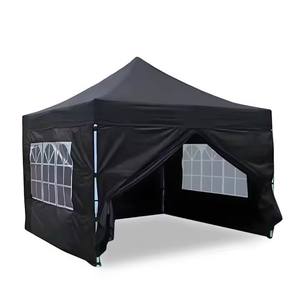 Paredes laterais personalizadas para tenda quadrada, impermeáveis e resistentes a UV para feiras, estrutura de ferro dobrável, tenda portátil para praia ao ar livre. - Product Image 6