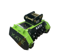 Broyeur forestier hydraulique haute performance pour excavatrice de 3 à 22 tonnes avec moteur et boîte de vitesses pour le défrichement et le déchiquetage d'arbres
