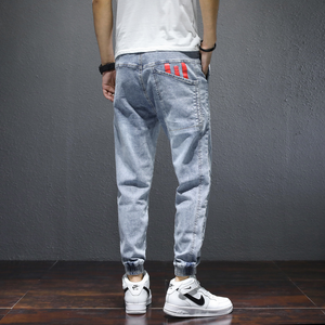 Pantaloni da Jogger a vita alta Casual da <span class=keywords><strong>uomo</strong></span> M-5XL taglie forti primavera <span class=keywords><strong>Jeans</strong></span> - Product Image 5