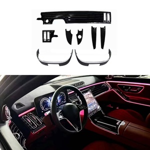 2021-2023 Car Upgrade Piano <b>Black</b> Interior Modification Kit Center <b>Console</b> Decorative Panel for Mercedes Benz S-Class W223 - Product Image 1
