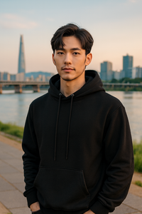 เสื้อฮู้ดดี้เทอร์รี่ 3 ชั้น อุ่นสบายสำหรับฤดูหนาว ผ้าฝ้ายหนานุ่ม ทรงพูลโอเวอร์ มีกระเป๋าจิงโจ้ ทนทาน ถักทออย่างดี สไตล์เกาหลี สตรีทแวร์ลำลอง - Product Image 6