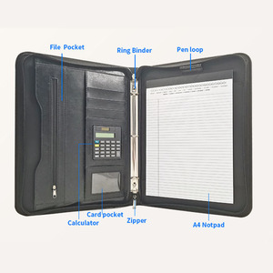 Modernqiu Nghệ Thuật Giá Rẻ Đa Chức Năng A4 Kích Thước PU Leather Danh Mục Đầu Tư Travel Organizer Danh Mục Đầu Tư Kinh Doanh - Product Image 4