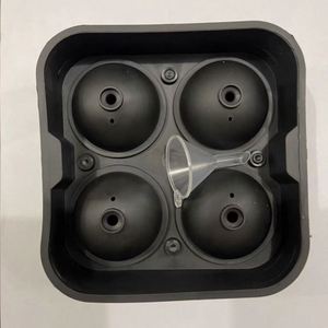 Cocktail Whiskey <b>Ice</b> Ball <b>Maker</b> Tray 4 Large Silicone <b>Ice</b> Molds DIY Round Mould Kitchen Bar - Product Image 6