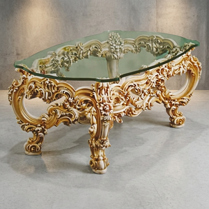 Handcrafted Antique <b>Gold</b> Round <b>Table</b> Stool Solid Wood Decorative Accent Furniture Living Room OEM Wholesale Manufacturer - Product Image 5