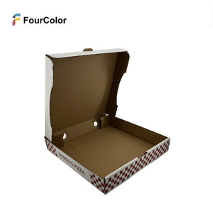 Cajas de <span class=keywords><strong>Pizza</strong></span> Corrugadas Impresas Personalizadas al por Mayor, Caja de Cartón para Empaque de Entrega de Alimentos con Logotipo - Product Image 4