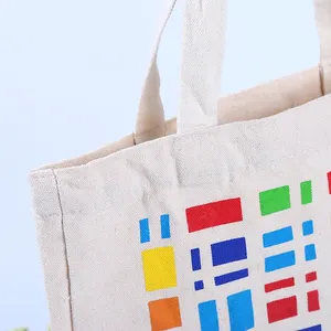 High Quality Customized Promotional Recycle Cotton Canvas Shopping Bag Tote Bag